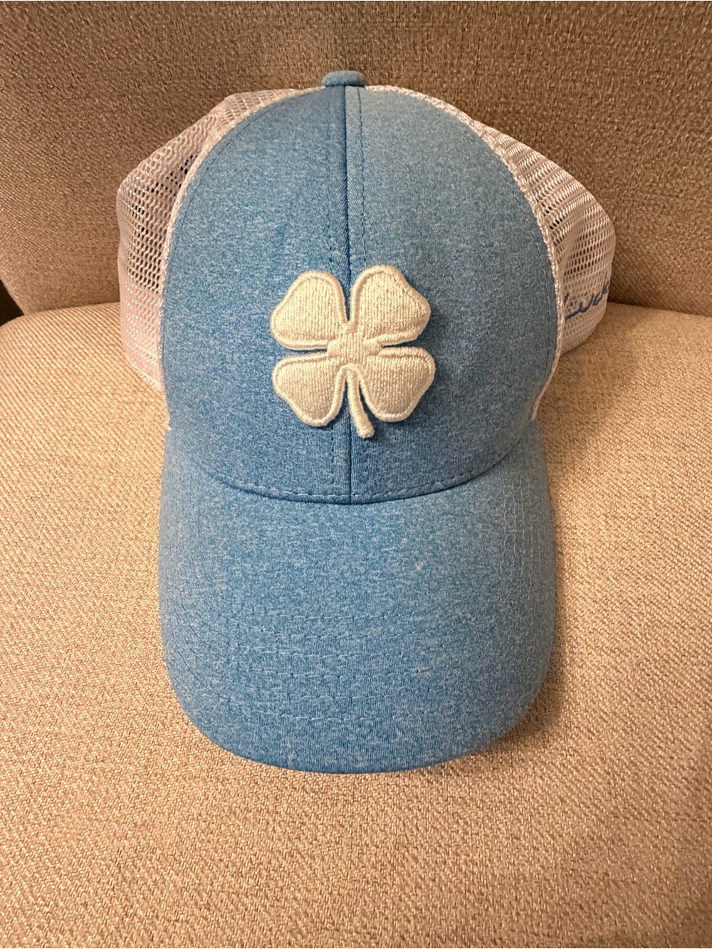 Baby Blue and White Black Clover Hat